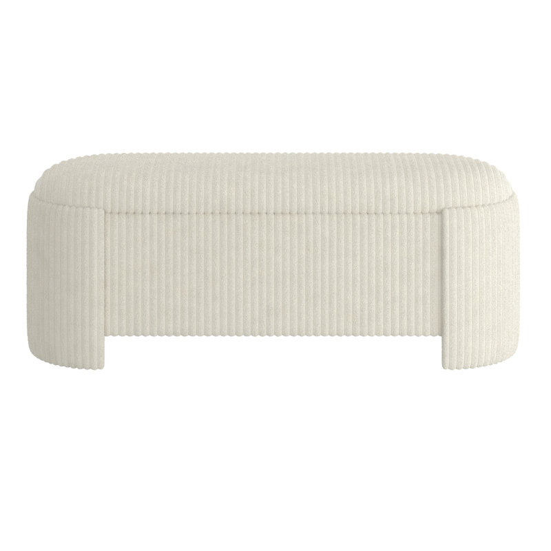Repose-pieds avec rangement Modern - ivoire