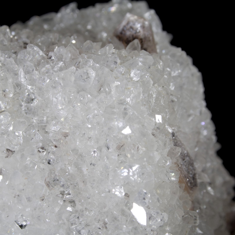 Calcite recouverte d'apophyllite avec stilbite