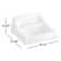 Kingston Vitreous China Rectangular Wall Mount Bathroom Sink with Overflow