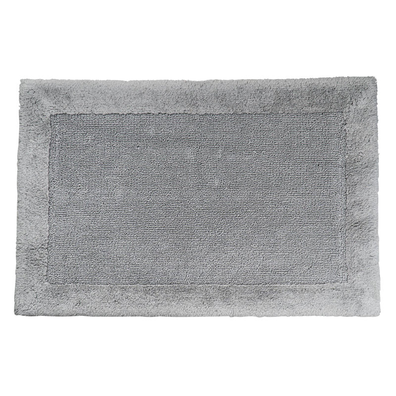 Amelie Square Bath Rug, Grey, 70cm W x 120cm L