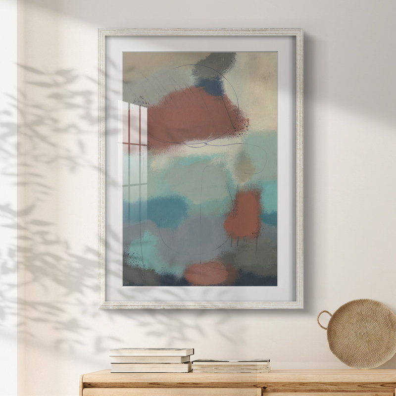 Flottant par II - impression encadrée, H 28,5 po x l 20,5 po, Blanc