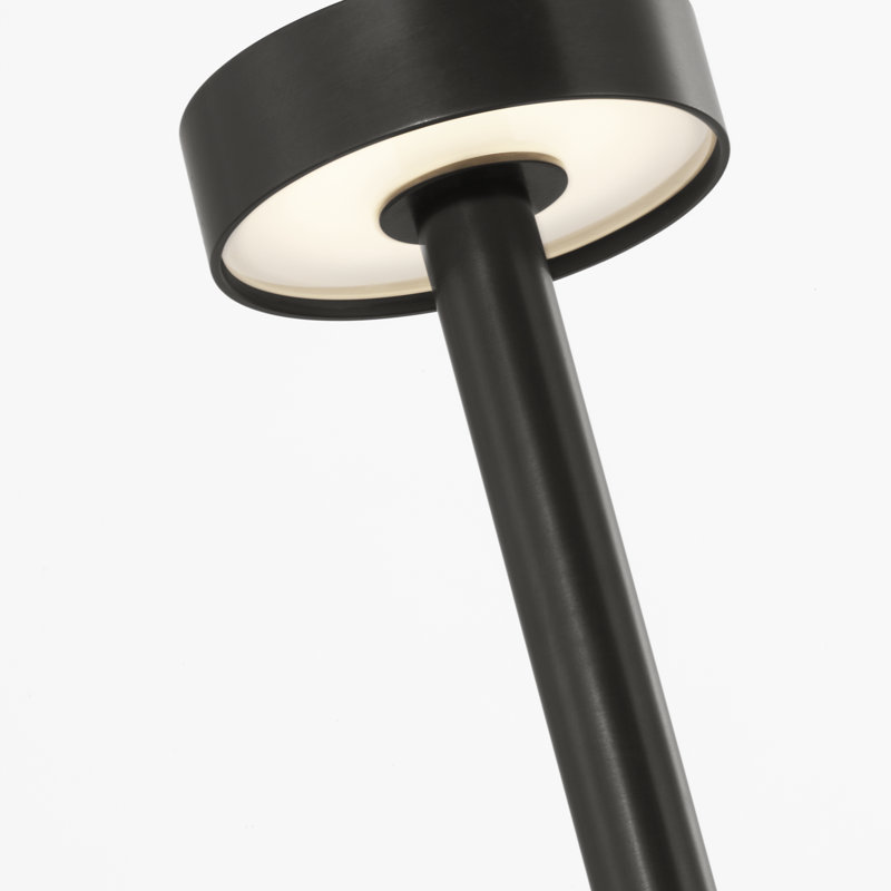 Moneta LED Table Lamp, 9" H x 4.3" W x 4.3" D