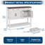 Buffet 47 pouces avec 4 portes de grange et tablette ouverte, console de rangement en bois-933264912