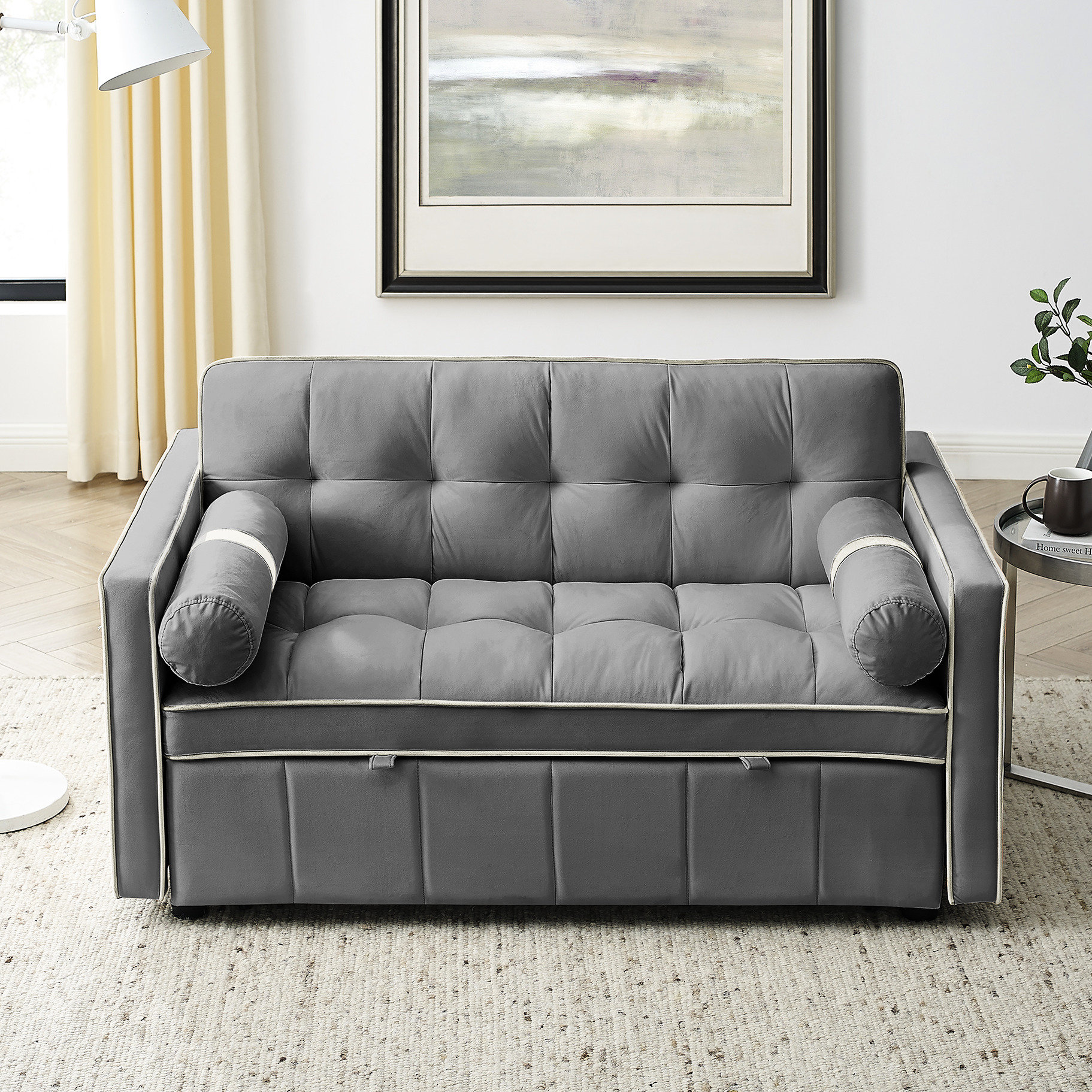 Latitude Run® 2 Seater With Adjustable And Soft Velvet Covering For ...