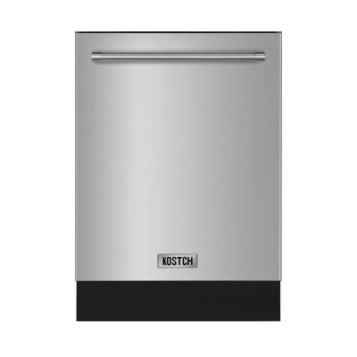 Lave-vaisselle encastrable 24 po avec troisième support Kostch, 15 couverts, certifié Energy Star, 45 dBA, acier inoxydable