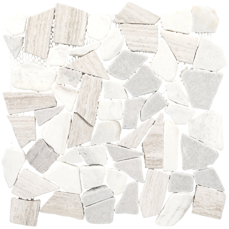 Presario 13" x 13" Natural Stone Random Mosaic Wall Tile