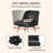 Modern Bar Stools ，26" H Swivel Counter Height Barstools With High Backs, Kitchen Island Stools, For Bar & Home,Faux Leather-213612909-213612911
