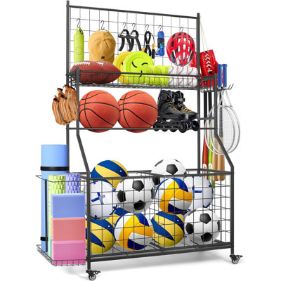 Garage Sports Equipment Organizer