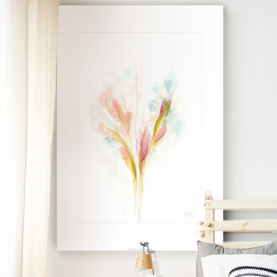 «L Floral Trace I», reproduction sur toile