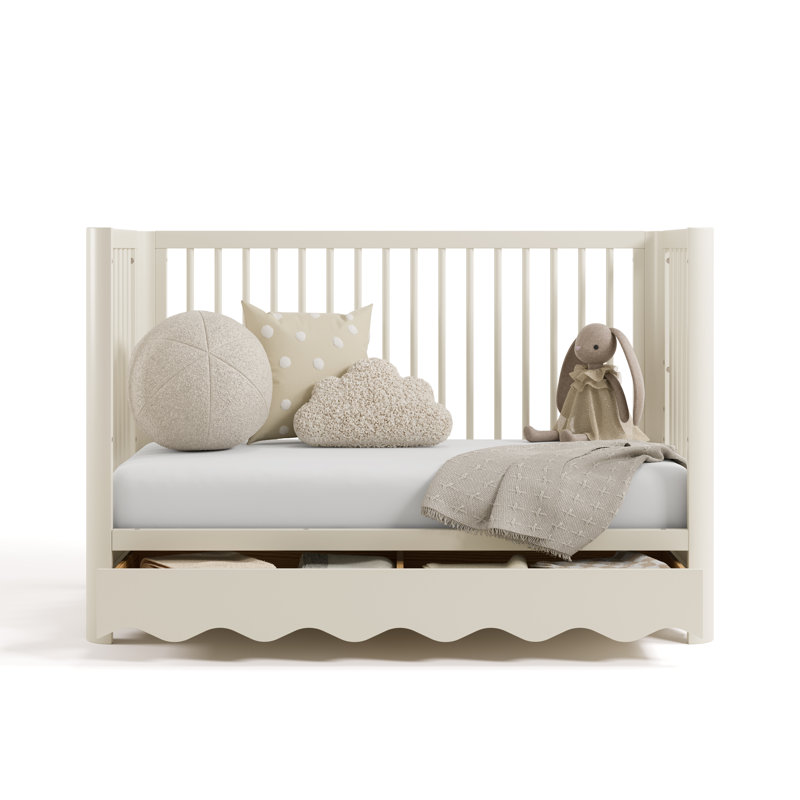 Storkcraft Casablanca Deluxe 5-In-1 Convertible Crib, Frosted Oat