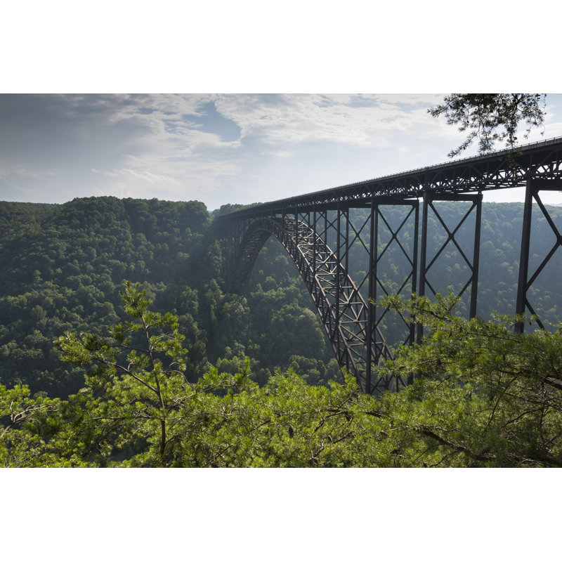 New River Bridge by John_Brueske - Wrapped Canvas Print, 51cm H x 76cm W