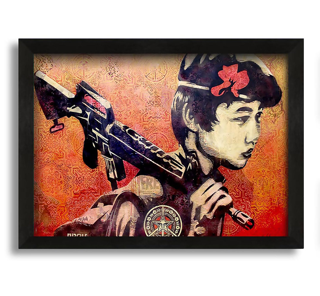 Gerahmtes Leinwandbild Child Soldier