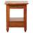 Slatestone Solid Wood End Table in Distressed Rustic Oak