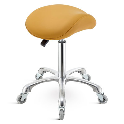 Saddle Stool Chair with Wheels