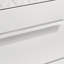 Pierce White High Gloss 2-Drawer Nightstand Bedside Table-983238434