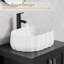 Lavabo de salle de bain en céramique 18,9 "