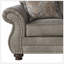 Causeuse avec têtes de clou bronze antique en jetson gingembre, rembourrée pour plus de confort et de style-601003664