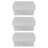 Wham Clip Square Plastic Storage Boxes with Secure Clip Lock Lids Clear/Clear/Clear