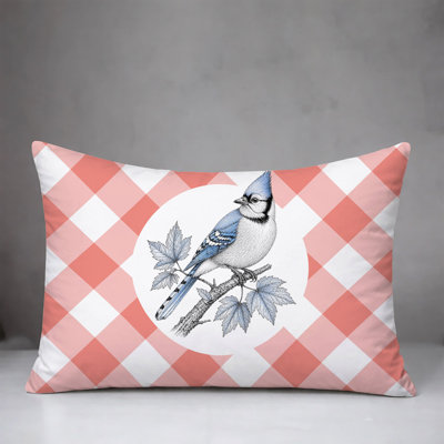 Blue Jay Indoor/Outdoor Reversible Pillow