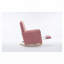 Chaise berçante en tissu avec repose-pieds réglable-1287876487