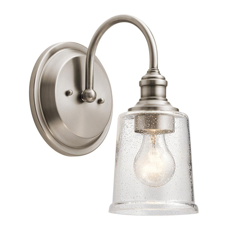 Eide Steel Armed Sconce, Polished Chrome