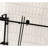 Shower Door, 56 - 60" W X H, 1/4" (6 Mm) Clear Tempered Glass, Proof Film, Corrosion Stainless Steel Handle, Matte Black, Good Transmittance For Bathroom 6 Mm Long Term Use Water Leak Prevention