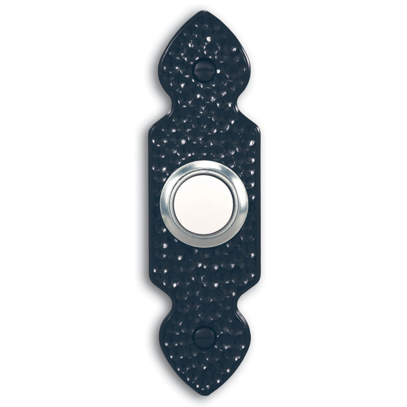 Black Push Button Doorbell