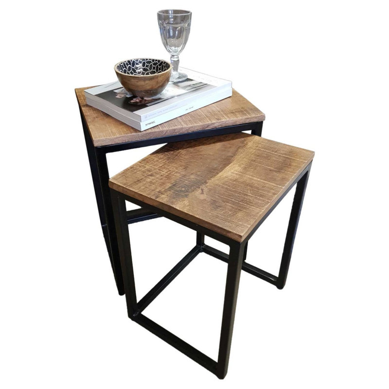 Evelien Frame Nesting Tables, Black