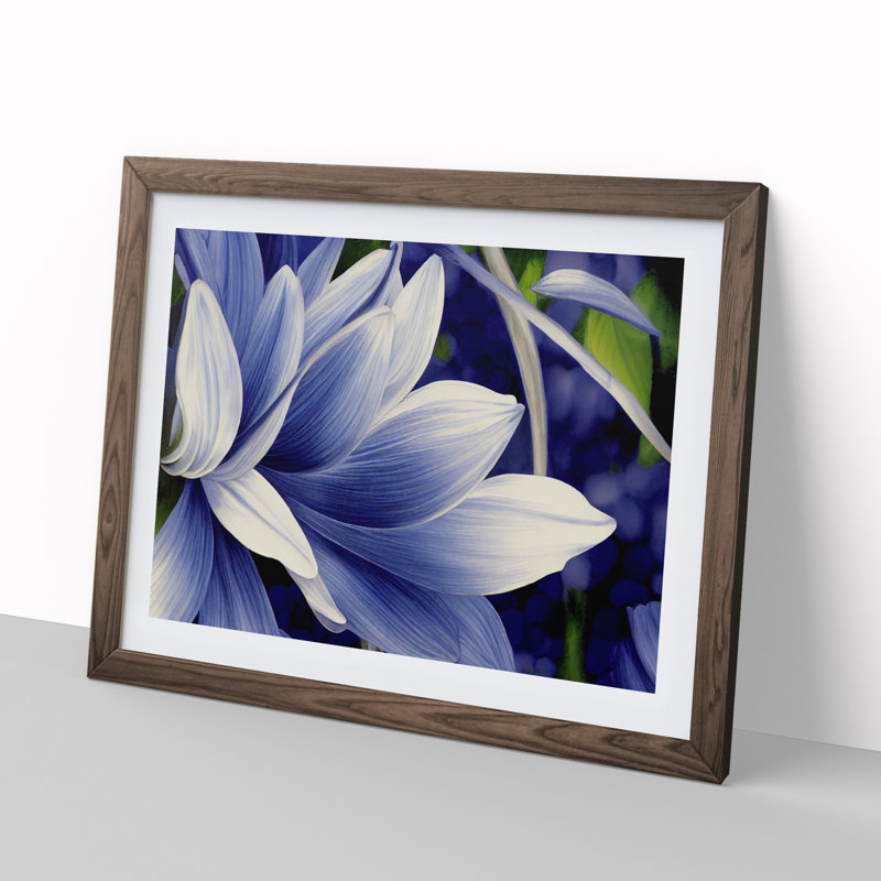 A Wild Flower - Framed Print, 34cm H x 46cm W x 2cm D, Walnut