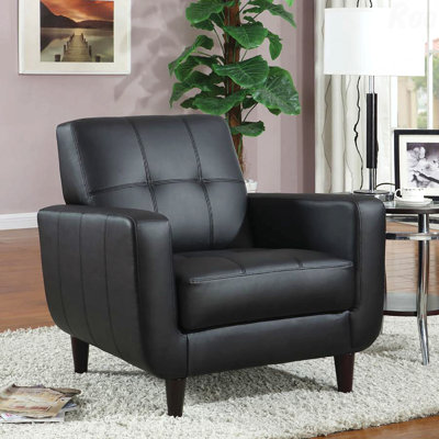 Fauteuil de bureau noir avec accoudoirs noirs