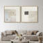 Soft Roughness Set Canvas Abstract Print by Oliver Gal, Black Frame, 12 x 12-1645394347-1645394359