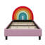 Rainbow Design Upholstered Platform Bed Cute Style Princess Bed For Boys & Girls, Teens