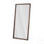 Miroir de plancher complet avec cadre en bois artificiel, conception élégante et durabilité pour les chambres à coucher, les magasins et les salons