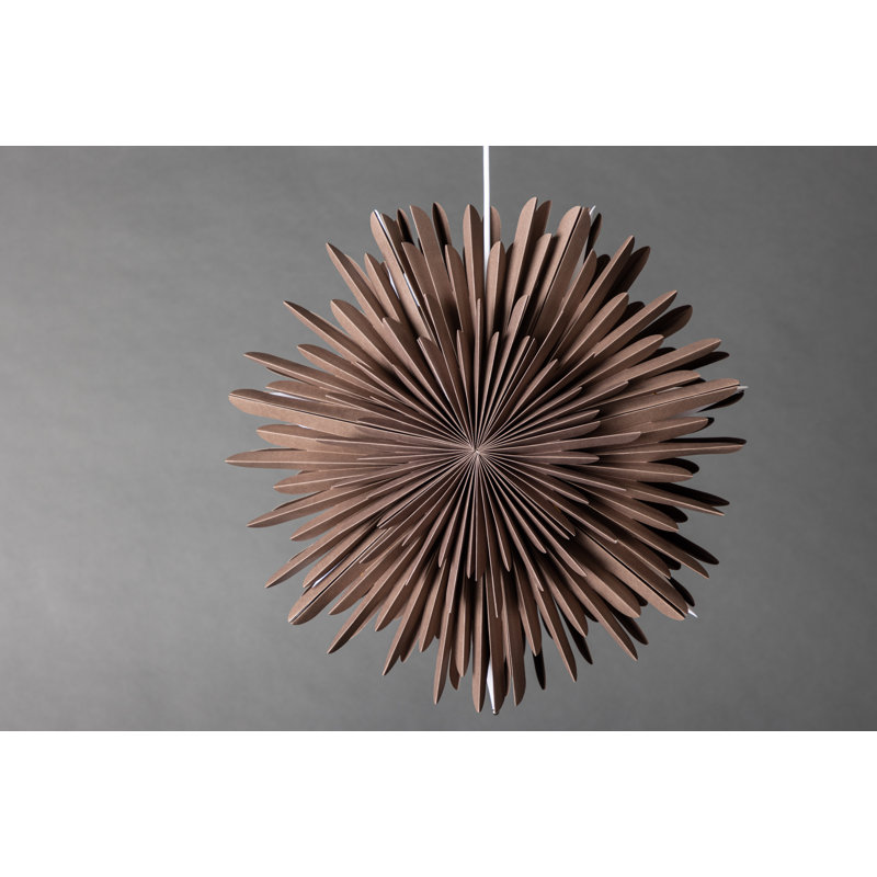 Brooklana 1 - Light Geometric Pendant, 46cm H x 46cm W x 46cm D, Greige