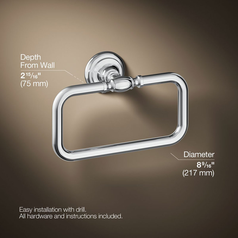Artifacts® Towel Ring, Polished Chrome