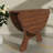 Space-saving Walnut Mdf Folding Dining Table, Modern Style For Small Kitchen