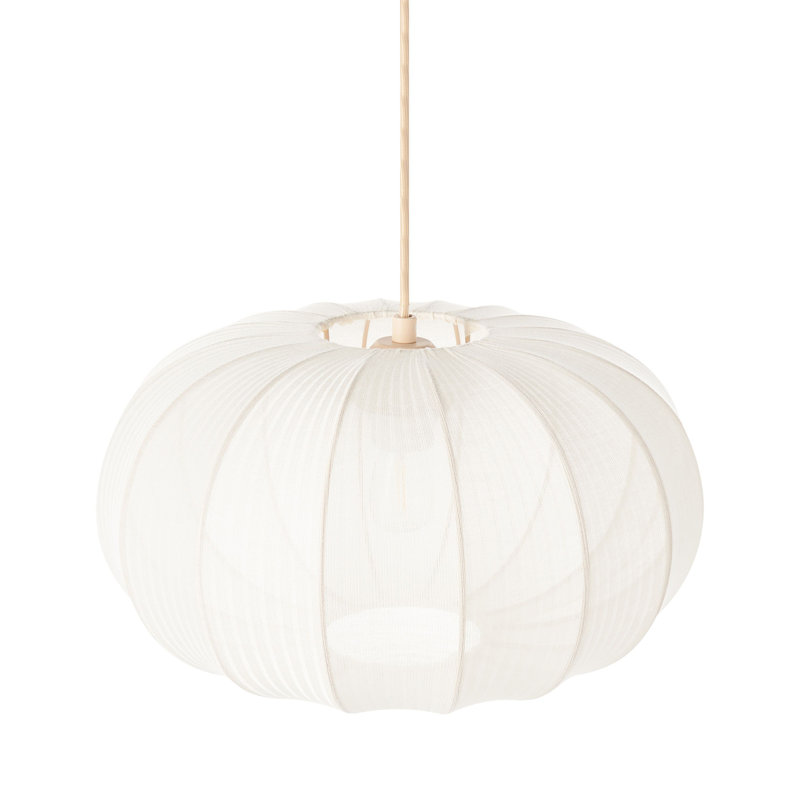 1 - Light Matte Unique/Statement Pendant, White