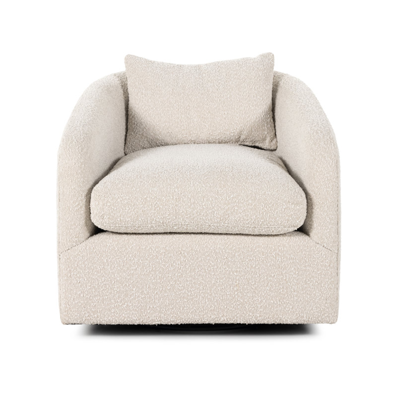 Topanga Swivel Barrel Chair, Knoll Natural Polyester Blend