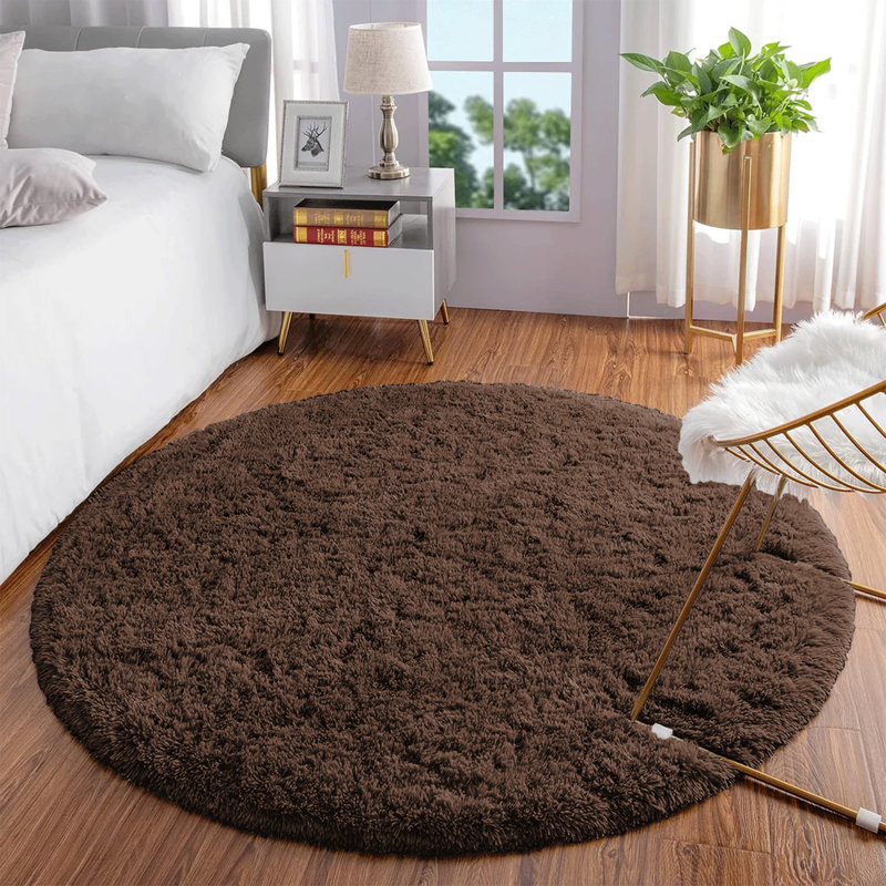Alexxis Standard Shag 120cm X 120cm Area Rug
