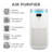 BLACK+DECKER BXAP62002GB Air Purifier with Air Quality Sensor, 8-Hour Timer, White