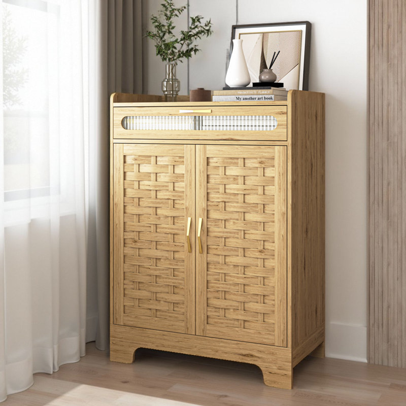 Armoire à café 30 po Farmhouse - Le charme de la porte de grange rencontre la fonctionnalité