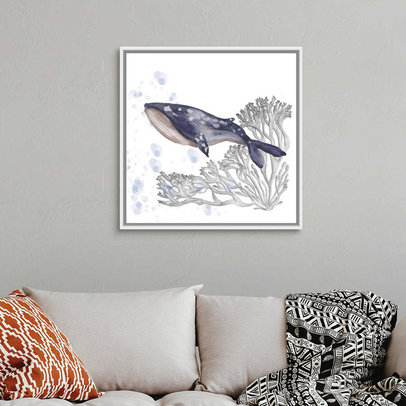 «Flying Dreams II», art mural sur toile, Cadre blanc, H 32 po x l 32 po x P 2 po