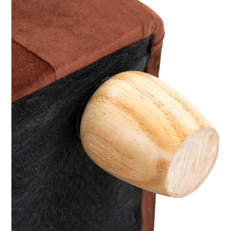 Critter Sitters 42-In. Elegant Faux-Velvet Rectangular Large Dog Bed for Medium and Large Dogs, Brown