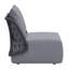 Chaise d'appoint grise