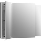 KOHLER Verdera® Aluminum Triple-Door Medicine Cabinet, Frameless with Adjustable Shelves