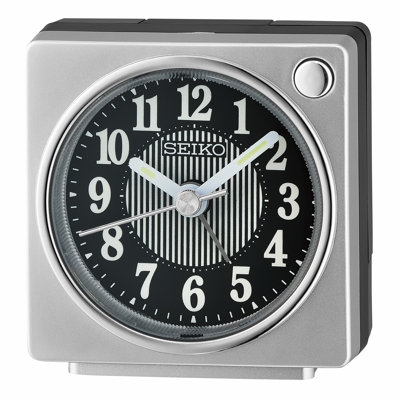 QHE197SLH Alarm Clock, Silver