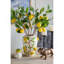 8.7X8.7X15" White Ceramic Lidded Jar With Playful Lemon Design