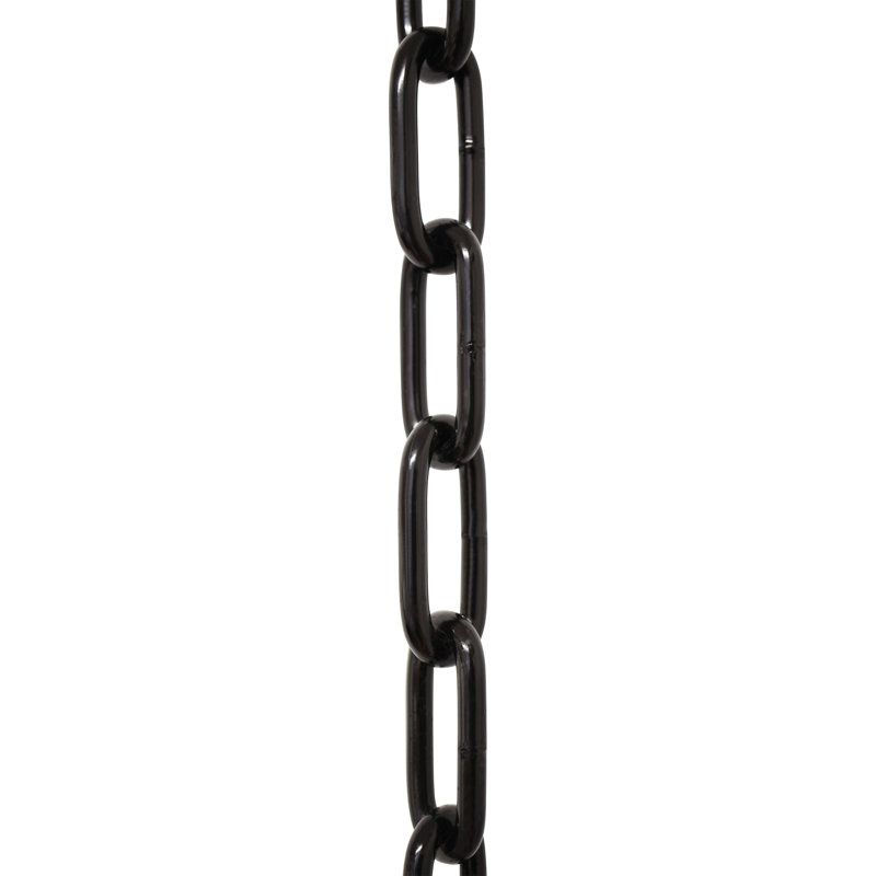 Chaîne de lustre décorative à maillons standard (10 pieds), Noir