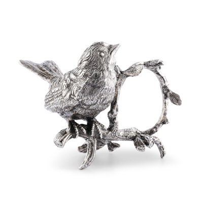 Song Bird Pewter Napkin Ring
