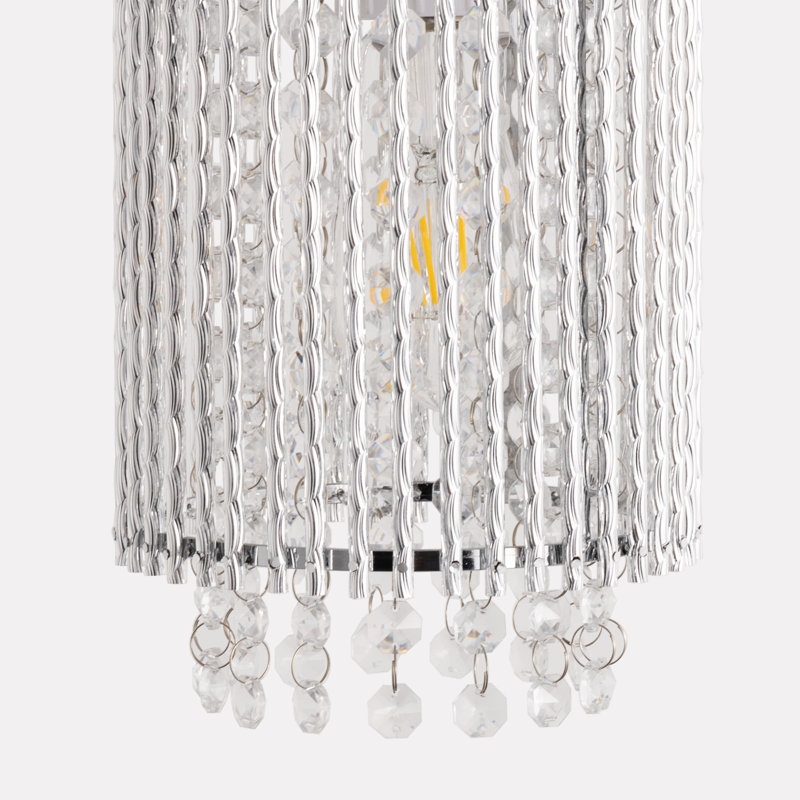 Crystal Cylinder Pendant Light